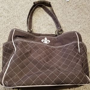 Kalencom brown diaper bag with diaper changing pad